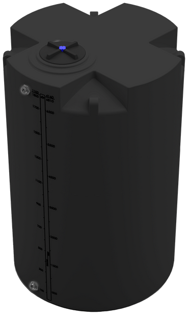 1800 GAL PROCHEM® PLUS POTABLE WATER TANK - LPE 1.0 FDA - BLACK - DIA 72